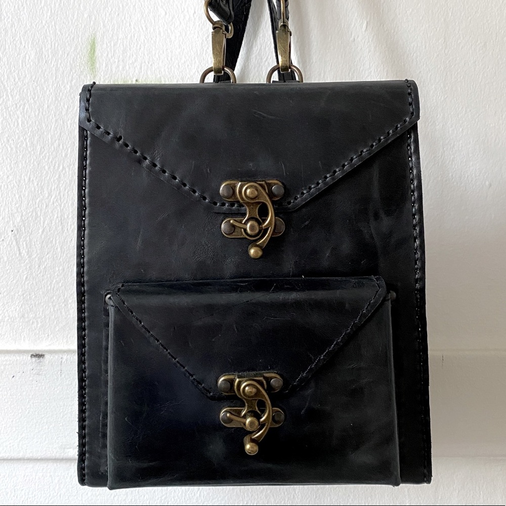 100% Leather Backpack Purse